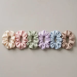 Satin Scrunchies - Pack of 6